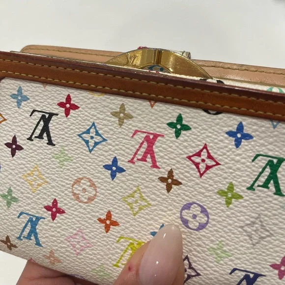 SOLD - Louis Vuitton Murakami Monogram Multicolor Porte-Monnair Viennois Wallet - Picture 6 of 13